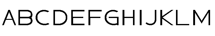 Sahara Extra Light Font UPPERCASE