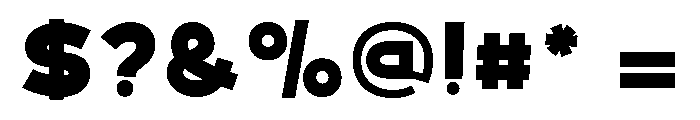 Sahara-ExtraBold Font OTHER CHARS