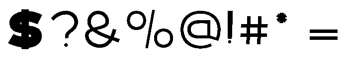 Sahara-ExtraLight Font OTHER CHARS