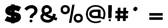 Sahara-Medium Font OTHER CHARS