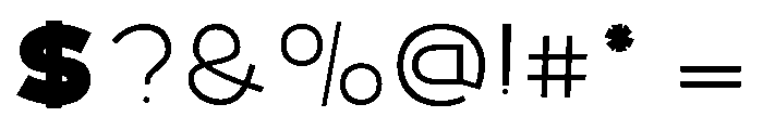 Sahara-Thin Font OTHER CHARS