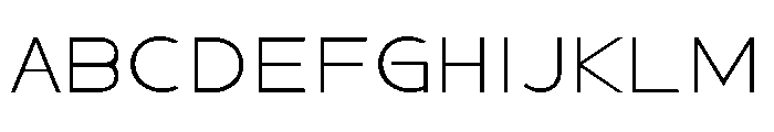 Sahara-Thin Font UPPERCASE