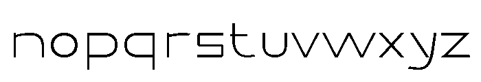 Sahara-Thin Font LOWERCASE
