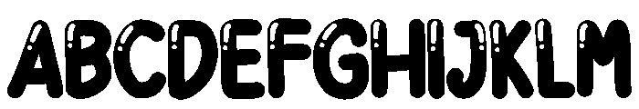 Sahira Balloon Regular Font UPPERCASE