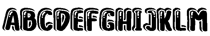 Sahira Bounce Regular Font UPPERCASE