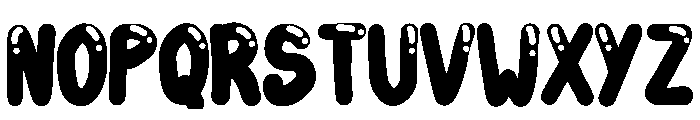 Sahira Bubble Regular Font LOWERCASE