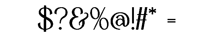 Saint Paris Regular Font OTHER CHARS