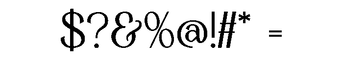 SaintParis-Regular Font OTHER CHARS