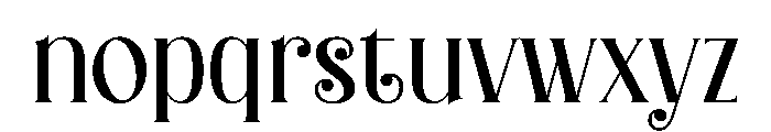 Saintly Christmas Regular Font LOWERCASE