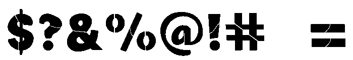 Saira stancil Font OTHER CHARS