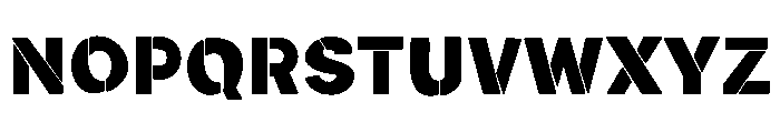 Saira stancil Font UPPERCASE