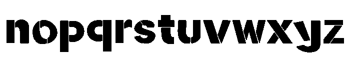 Saira stancil Font LOWERCASE