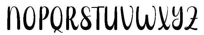 Saitha Font UPPERCASE