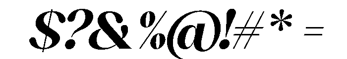 Sakem Elegance Bold Italic Font OTHER CHARS