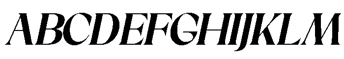 Sakem Elegance Bold Italic Font UPPERCASE