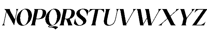 Sakem Elegance Bold Italic Font UPPERCASE