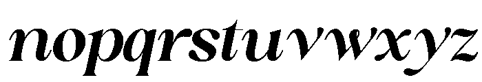 Sakem Elegance Bold Italic Font LOWERCASE