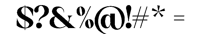 Sakem Elegance Bold Font OTHER CHARS
