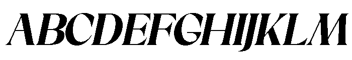 Sakem Elegance ExtBd Ita Font UPPERCASE