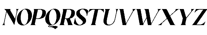 Sakem Elegance ExtBd Ita Font UPPERCASE