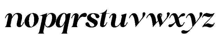 Sakem Elegance ExtBd Ita Font LOWERCASE