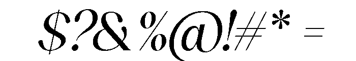 Sakem Elegance ExtLt Ita Font OTHER CHARS