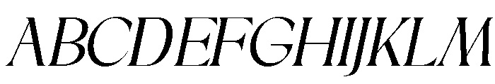 Sakem Elegance ExtLt Ita Font UPPERCASE