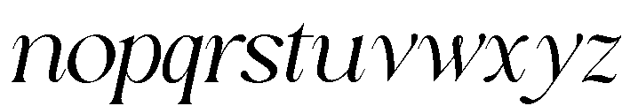 Sakem Elegance ExtLt Ita Font LOWERCASE