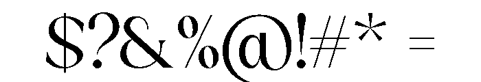 Sakem Elegance Extra Light Font OTHER CHARS