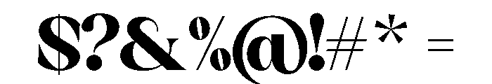 Sakem Elegance Heavy Font OTHER CHARS