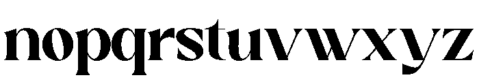 Sakem Elegance Heavy Font LOWERCASE