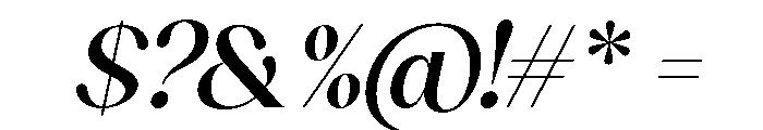 Sakem Elegance Italic Font OTHER CHARS