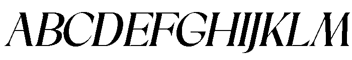 Sakem Elegance Italic Font UPPERCASE