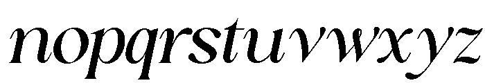 Sakem Elegance Italic Font LOWERCASE