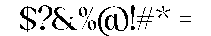 Sakem Elegance Light Font OTHER CHARS