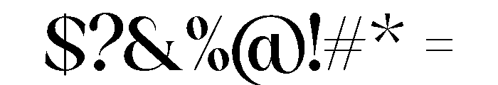 Sakem Elegance Regular Font OTHER CHARS