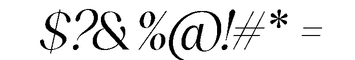 Sakem Elegance Thin Italic Font OTHER CHARS