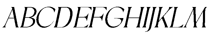 Sakem Elegance Thin Italic Font UPPERCASE