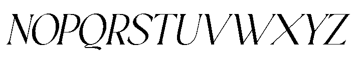 Sakem Elegance Thin Italic Font UPPERCASE