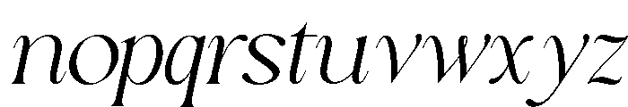 Sakem Elegance Thin Italic Font LOWERCASE