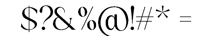 Sakem Elegance Thin Font OTHER CHARS