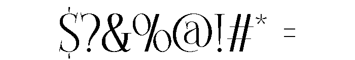 Saktere Regular Font OTHER CHARS