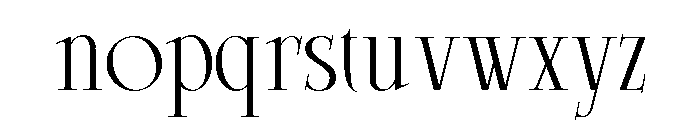 Saktere Regular Font LOWERCASE