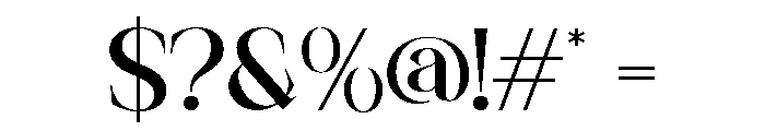 Salega-Regular Font OTHER CHARS
