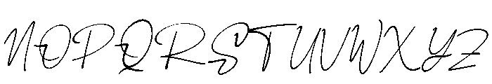 Salina Script Italic Font UPPERCASE
