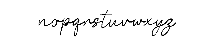 Salina Script Italic Font LOWERCASE