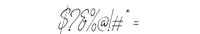 Saline Signature Italic Font OTHER CHARS