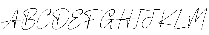 Saline Signature Italic Font UPPERCASE