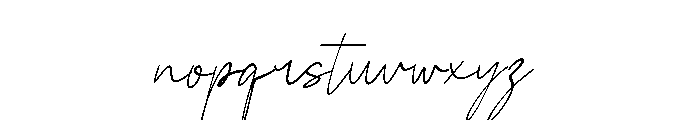 Saline Signature Italic Font LOWERCASE