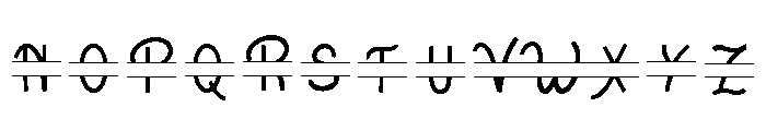 Salju Flower Font LOWERCASE